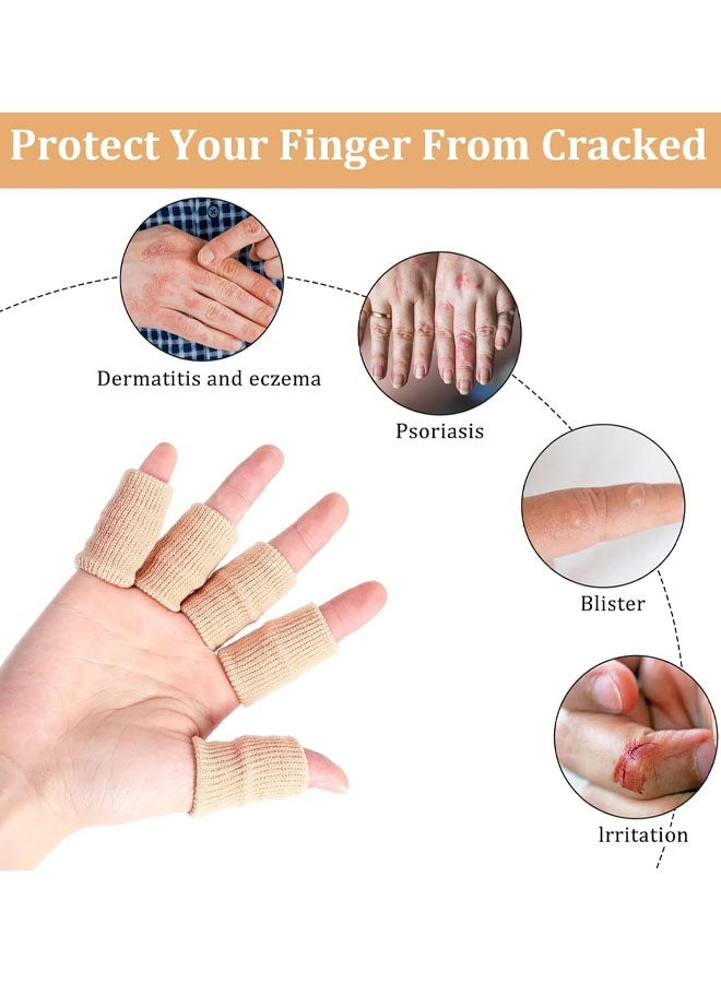 ١٠ قطع من أكمام الأصابع المرنة القابلة للتهوية، مناسبة لضغط الإبهام والأصابع، مثالية لكرة السلة والبيسبول والكرة الطائرة والألعاب والكتابة واللعب والاستخدام اليومي، لحماية الأصابع من الإصابات، للرجال والنساء - Image 5